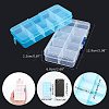 Rectangle Plastic Bead Storage Containers CON-PH0001-14-WH-2