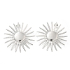 304 Stainless Steel Flower Stud Earrings for Women EJEW-M089-09P-1