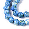 Baking Paint Glass Beads Strands DGLA-N016-8mm-09-3