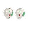 Transparent Glass Enamel Beads GLAA-P078-01A-07-1