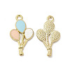 Alloy Enamel Pendants ENAM-B050-10G-2