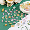 4Bags Frosted Transparent Acrylic Beads OACR-ME0001-42-4