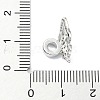 Rack Plating Brass Micro Pave Clear Cubic Zirconia Beads KK-U014-13P-4