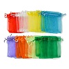 48Pcs 8 Colors Organza Bags Jewellery Storage Pouches Party Wedding Favour Gift Bags OP-FS0001-02-2