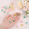 40Pcs 5 Colors Imitation Jade Glass Beads Pendants FIND-SC0009-72-3