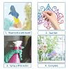 8Pcs 4 Styles Self Adhesive PVC Sticker DIY-WH0311-035-5