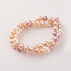 Natural Cultured Freshwater Pearl Beads Strands PEAR-G007-02-2