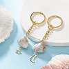 Shell Shape Acrylic Pendant Keychain KEYC-JKC00488-5