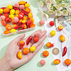   70Pcs 7 Style Opaque Imitation Fruit Acrylic Pendants SACR-PH0002-09-4