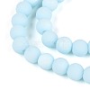 Frosted Opaque Glass Beads Strands LS-GLAA-T032-P8mm-MBB10-3