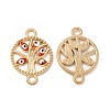 Alloy Enamel Connector Charms FIND-H039-19KCG-B-1