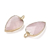 Natural Rose Quartz Pendants G-G012-13G-11-2