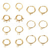 14Pcs 7 Styles 201/316 Stainless Steel Huggie Hoop Earring Findings STAS-TA0005-50-1