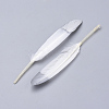 Silver Plated Feather Costume Accessories FIND-Q046-13B-S-3