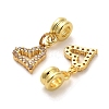 Rack Plating Brass Micro Pave Cubic Zirconia Charms KK-S398-09A-2