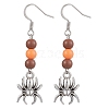 Brass Dangle Earrings EJEW-JE06037-1