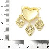 Brass Micro Pave Cubic Zirconia Pendants KK-S511-31G-01-3