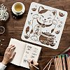 Plastic Reusable Drawing Painting Stencils Templates DIY-WH0172-548-3