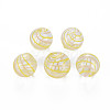 Transparent Handmade Blown Glass Globe Beads GLAA-T012-35A-02-1