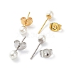 Plastic Imitation Pearl Stud Earrings STAS-D0001-03-B-2