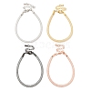 Brass Mesh Chain Bracelets for Women DIY-B066-02G-1