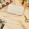15 Yards Imitation Leather Braided Lace Ribbon WL-WH0003-02F-5
