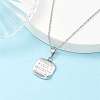 Brass Micro Pave Cubic Zirconia Pendant Necklaces NJEW-JN04690-01-2