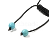 12.5mm Round Natural Turquoise Braided Bead Bracelets for Women Men BJEW-C060-01L-3