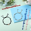 SUNNYCLUE 10Pcs 5 Colors Adjustable Braided Nylon Cord Link Bracelet Making AJEW-SC0002-18-4