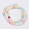 Natural Colorful Green Jade Beads Strands X-G-G757-01-4mm-2