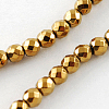 Non-magnetic Synthetic Hematite Beads Strands G-Q890-3mm-3-2
