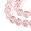 Transparent Glass Bead Strands GLAA-R095-10mm-34-3