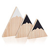 Snow Mountain Shape Wood Ornaments DJEW-WH0050-28B-1