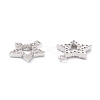 Rack Plating Brass Micro Pave Cubic Zirconia Charms X-ZIRC-C026-03P-2