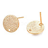 Brass Stud Earring Findings KK-N232-339-2