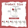 20Pcs 2 Colors Antique Silver Alloy Rhinestone Pendants FIND-YW0013-14-2