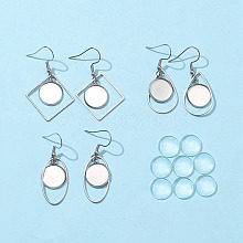 DIY Geometry Dangle Earrings Making Kit DIY-FS0002-82
