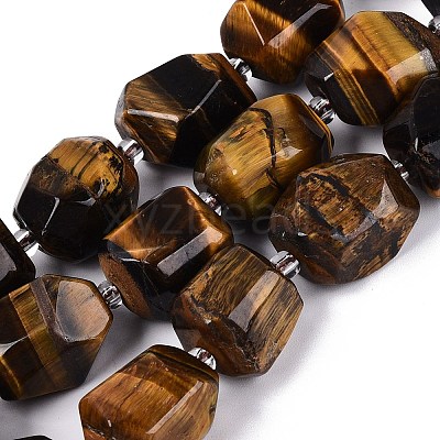 Natural Tiger Eye Beads Strands G-N362-07A-03-1