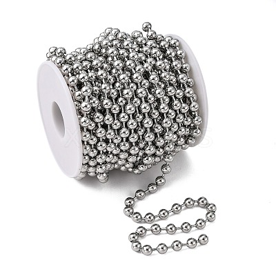 Tarnish Resistant 304 Stainless Steel Ball Chains CHS-A002B-1.5mm-1