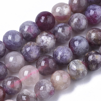 Natural Purple Red Tourmaline Beads Strands G-N327-02C-01-1