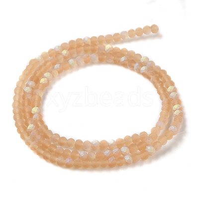 Imitation Jade Glass Beads Strands EGLA-A034-T2mm-MB23-1