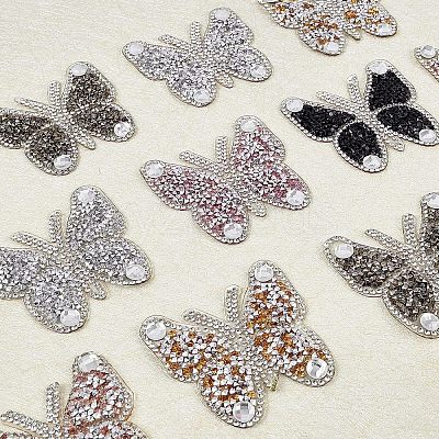 Butterfly Rhinestone Patches DIY-FG0001-36-1