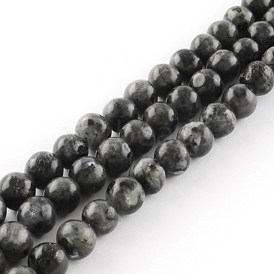 Natural Larvikite Round Beads Strands LS-G-R342-10mm-09-1