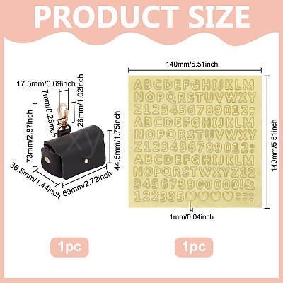 Imitation Leather Wedding Ring Storage Case with Alloy Clasps and PVC Stickers for Pet AJEW-FG0004-27B-1