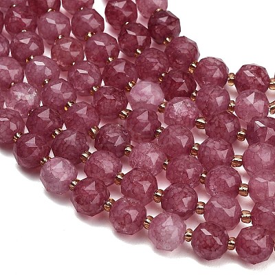 Dyed Imitation Jade Glass Beads Strands GL-Z001-02A-07-1