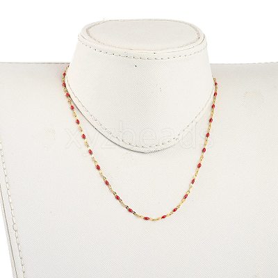 304 Stainless Steel Link Chain Necklaces NJEW-JN03084-06-1