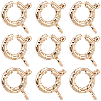 20Pcs Brass Spring Ring Clasps KK-BBC0027-68B-G-1