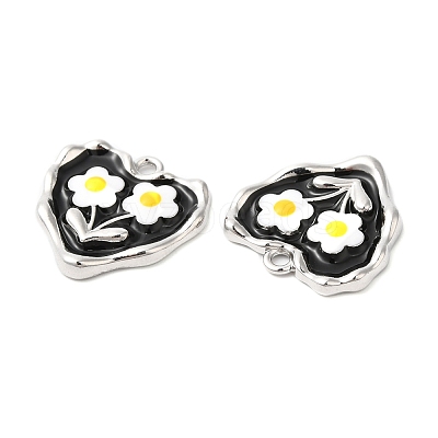 Alloy Enamel Pendants ENAM-D050-12P-1