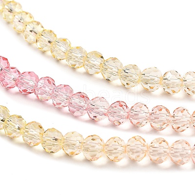 Transparent Painted Glass Beads Strands X1-DGLA-A034-T3mm-A09-1