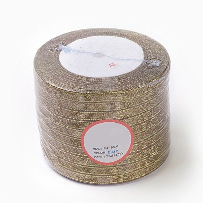 Glitter Metallic Ribbon RSC6mmY-003-1